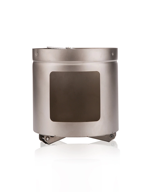 Portable with Stand Titanium Outdoor Wood stove for Camping - image1