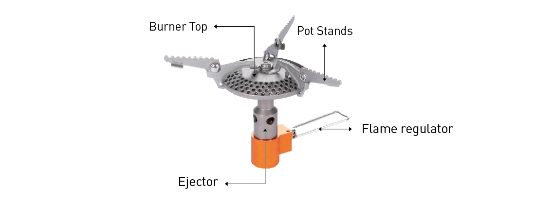details of Ultralight Portable Titanium Camping Stove for Backpacker