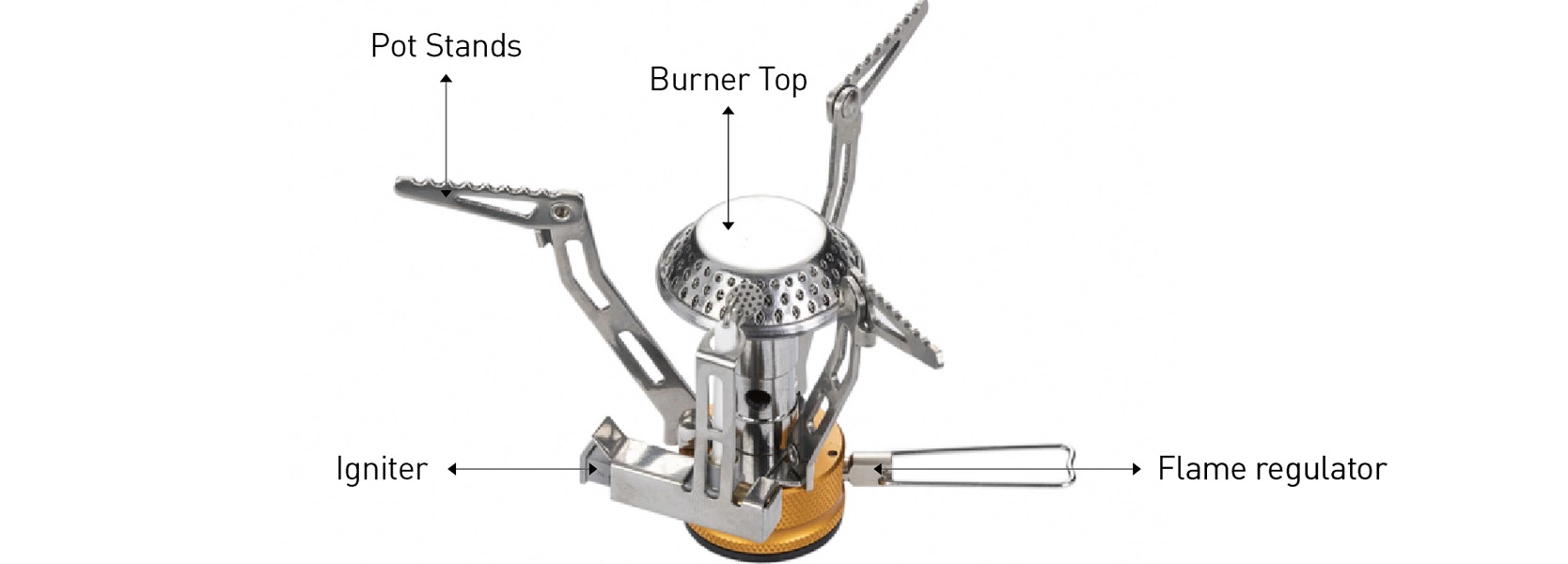 details of Hot Sale Backpacking Camping Stove with Piezo Electric