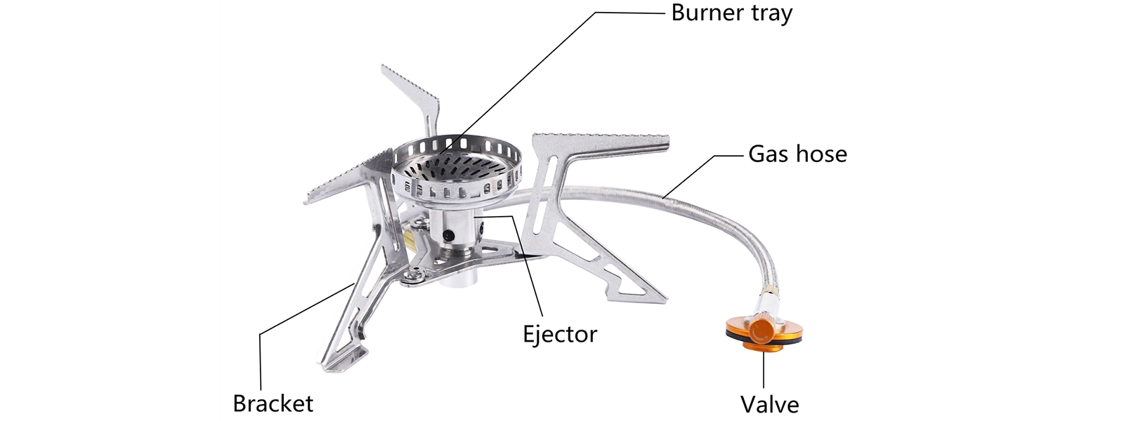 details of High Power Canister Stove Butane/Propane Gas Burner for Hiking Camping