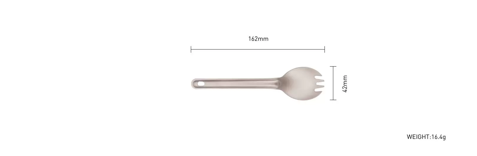 details of Camping Large Titanium Cystallation Cookware Spoon