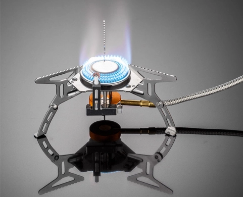description of Versatile Wide Burner Camping Stove with Remote Control for Large Camping Cookware