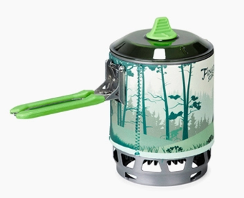description of Compact Backpacking Pot Integrated Cooking System with Heat Exchanger Design