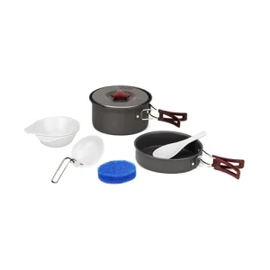 Lightweight Aluminum Cooking Set for Solo Camping