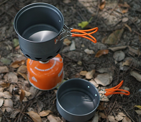 application of Portable Aluminum Cooking Set for Outdoor Fishing-image1