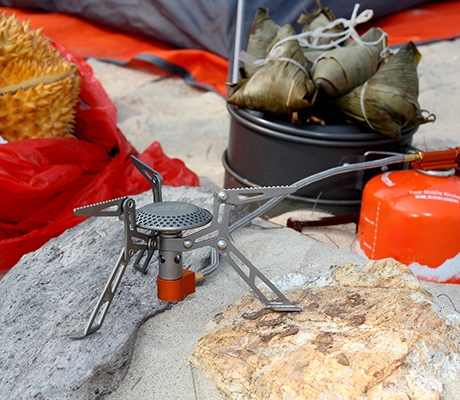 application of Portable Titanium Remote Gas Burner for Outdoor Camping-image1