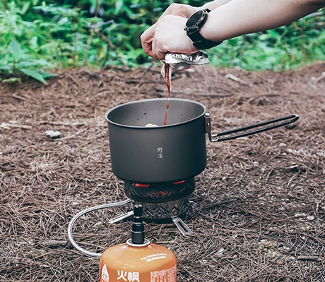 application of High Efficiency Infrared Radiant Burner Gas Stove /Windproof Cooking System for Outdoor Camping Fishing-image3