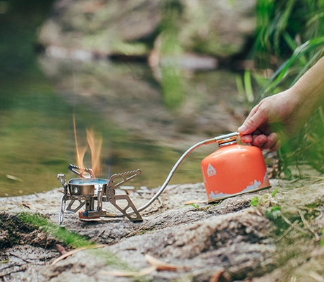 application of Windproof Portable Gas Canister Stove-image2