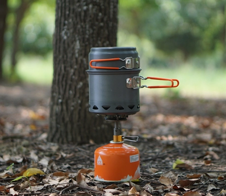 application of Portable Aluminum Cooking Set for Outdoor Fishing-image3
