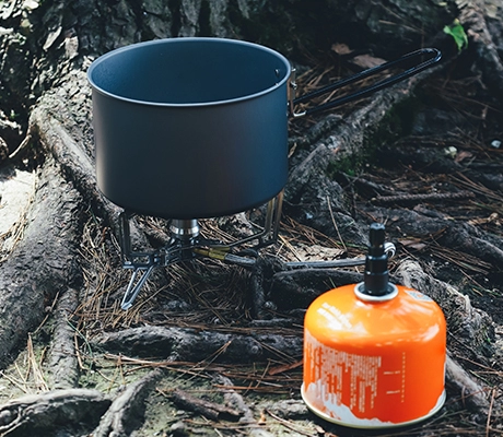 application of Outdoor Camping Remote Gas Stove with Pressure Regulator Adjustable Valve-image3