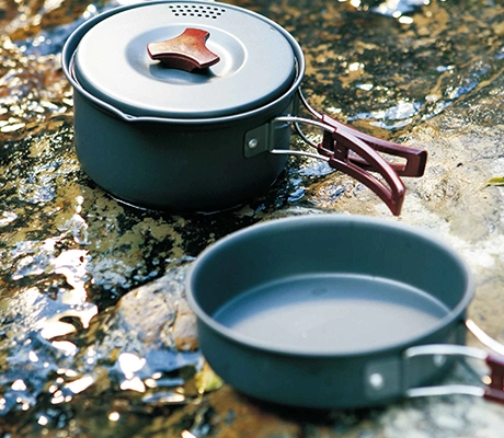 application of Lightweight Aluminum Cooking Set for Solo Camping-image4