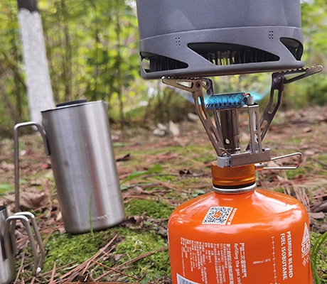 application of Hot Sale Backpacking Camping Stove with Piezo Electric-image4