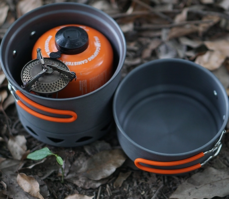 application of Portable Aluminum Cooking Set for Outdoor Fishing-image5