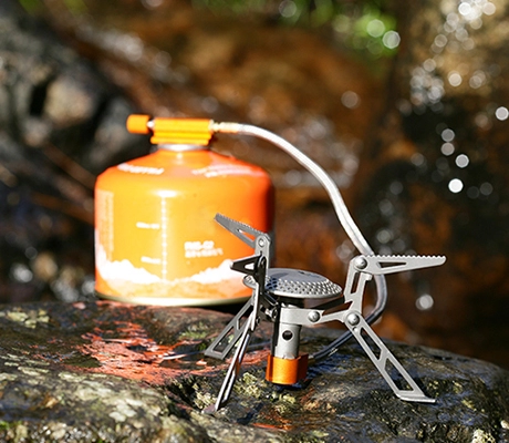 application of Portable Titanium Remote Gas Burner for Outdoor Camping-image5