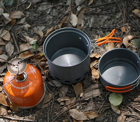 application of Portable Aluminum Cooking Set for Outdoor Fishing-image6