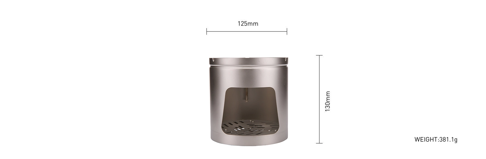 details of Ultralight Titanium Heat Resistant Portable Wood Burning Stove for Hiking Picnic