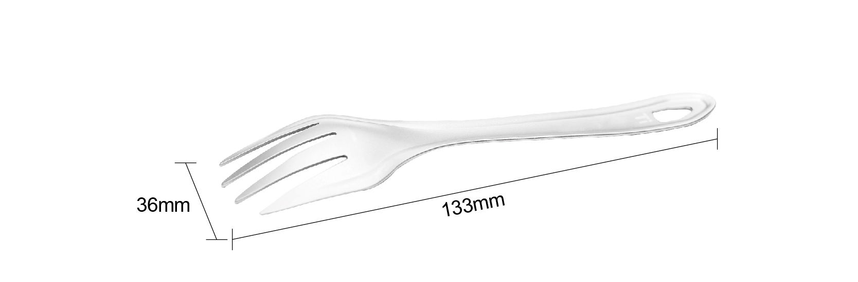 details of Outdoor Travel Camping Cutlery Ultralight Titanium Fork