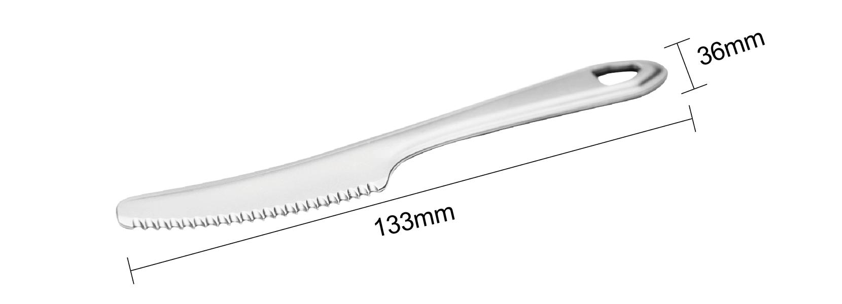 details of Ultralight Titanium Knife Utensil for lightweight Camping