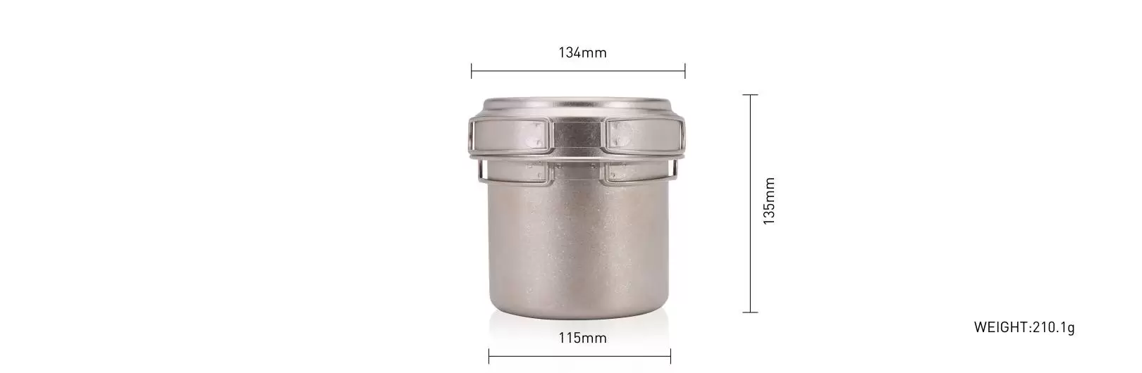 details of Cystallation Titanium Camping Lightweight Utensil Camping Mug