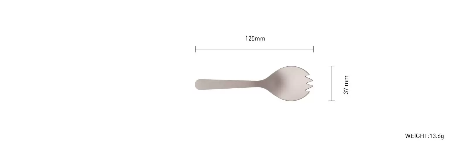 details of High-end Cystallation Beautiful Titanium Small Fork Spoon Ultralight Cookware