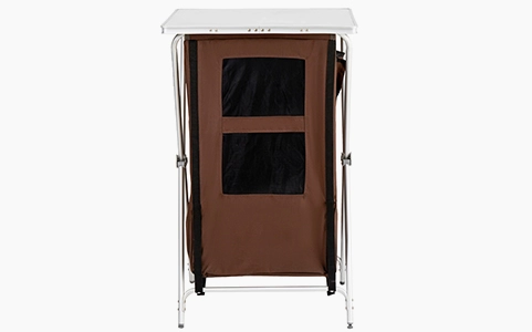 description of Portable Outdoor Kitchen Cabinet, Foldable Camping Storage