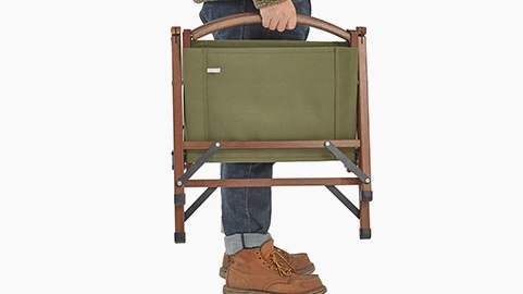 description of Portable Wooden Folding Chair for Backpacking Comfortable and Sturdy