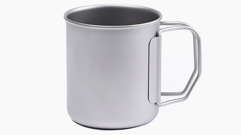 description of Ultralight Durable Titanium Tableware Mug for Trekking