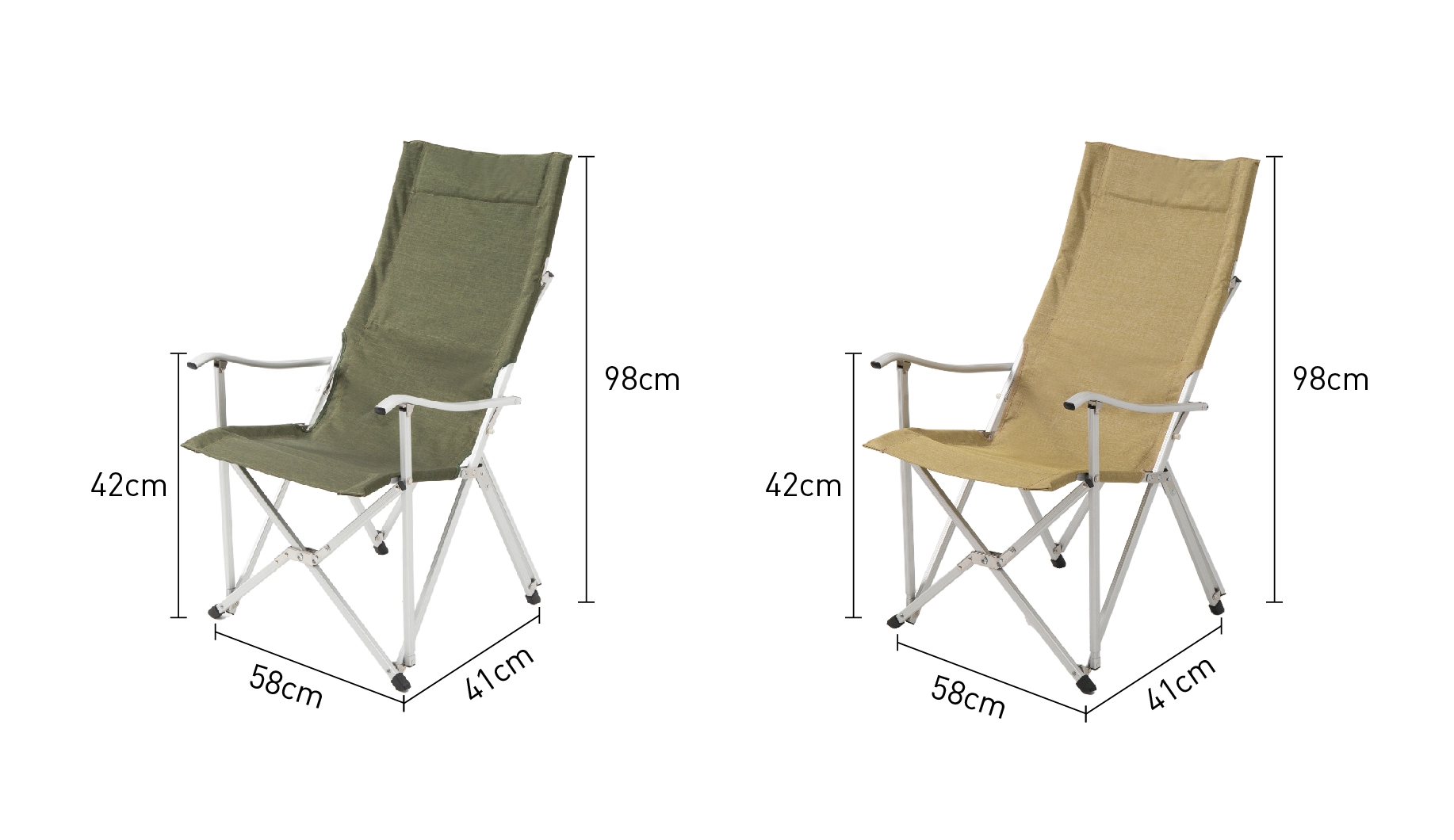 details of Lightweight Aluminum Folding Chair for Camping, Fishing and Hiking