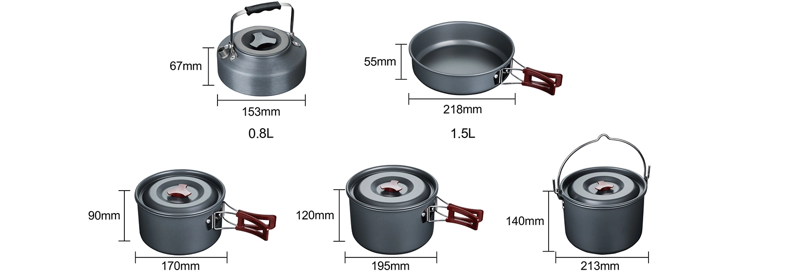 details of Folding Cookware for Family Camping