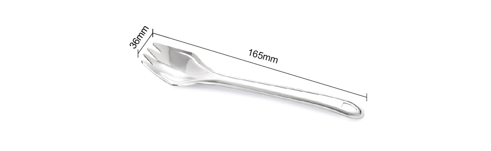 details of Lightweight Stainless Steel Camping Spork