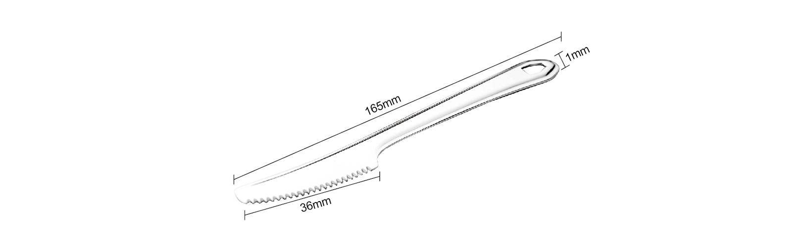 details of Ultralight Stainless Steel Knife for camping kitchen use