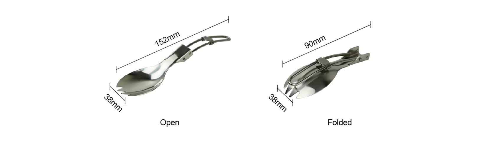 details of Multi-Functional Outdoor Foldable Spork