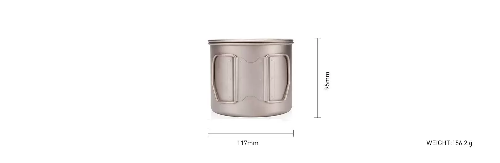 details of 750ml Heat Resistance Ultralight Titanium Cup For Outdoor Camping