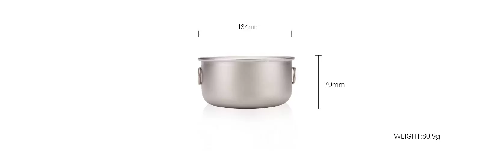 details of Folding Titanium Outdoor bowl for Camping Use
