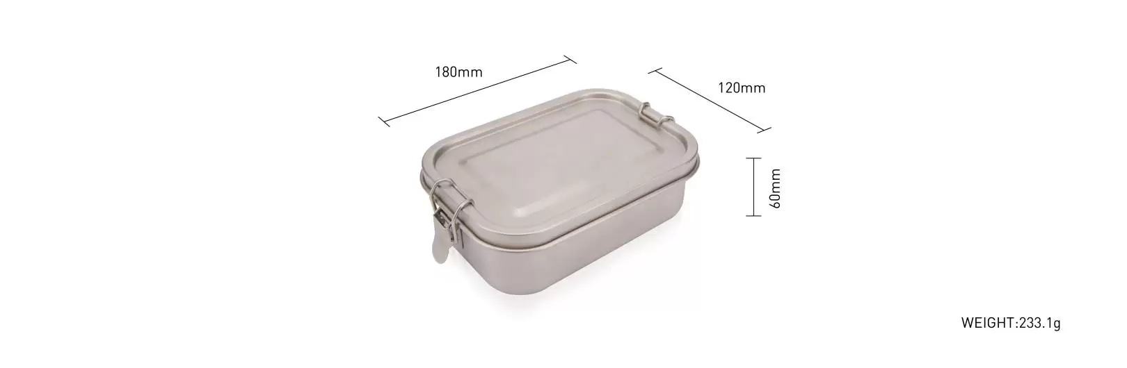 details of Rectangular Large Capacity Camping Titanium Utensil Bowl