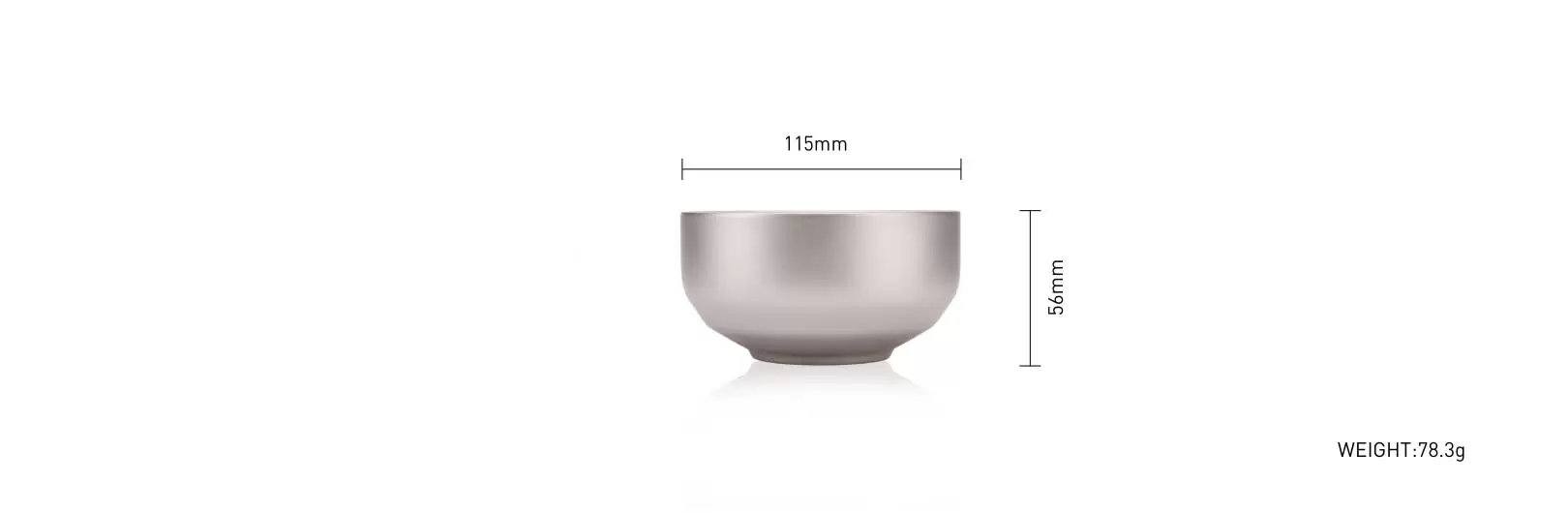 details of Durable Camping Utensil Titanium Bowl