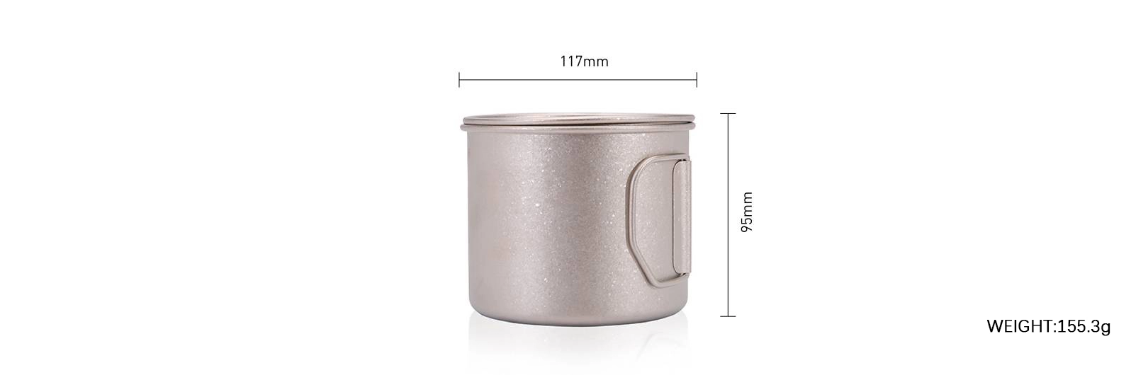 details of 750ml Coffee Mug Titanium Cup with Lid