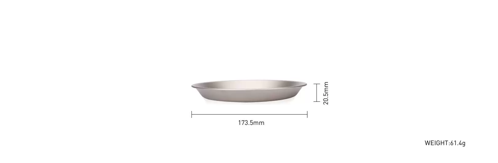 details of Ultralight Cystallation Titanium Camping Utensil Shallow Dish Cookware