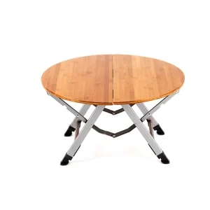 Bamboo Garden Round Type Folding Table