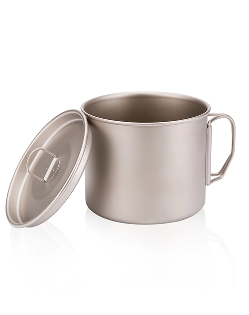 750ml Heat Resistance Ultralight Titanium Cup For Outdoor Camping