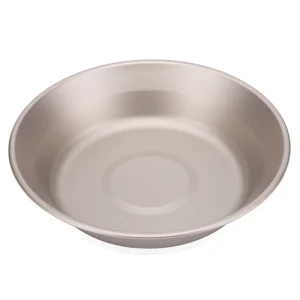 Deep Ultralight Titanium Sanded Tableware Surface Portable Dish