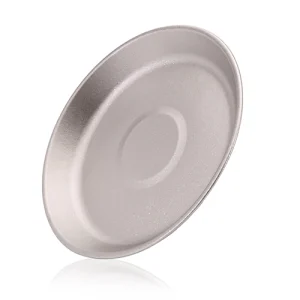 Ultralight Cystallation Titanium Camping Utensil Shallow Dish Cookware