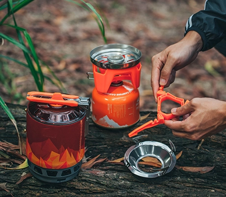 application of Folding Camping Gas Canister Stand Portable and Stable-image5