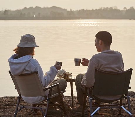 application of Outdoor Folding Furniture Backpacking Wood Chair-image3