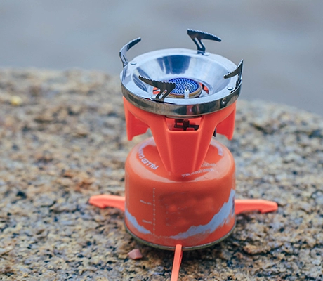 application of Folding Camping Gas Canister Stand Portable and Stable-image2