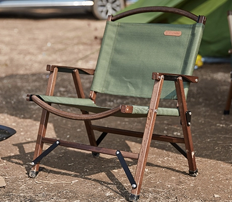 application of Outdoor Folding Furniture Backpacking Wood Chair-image4